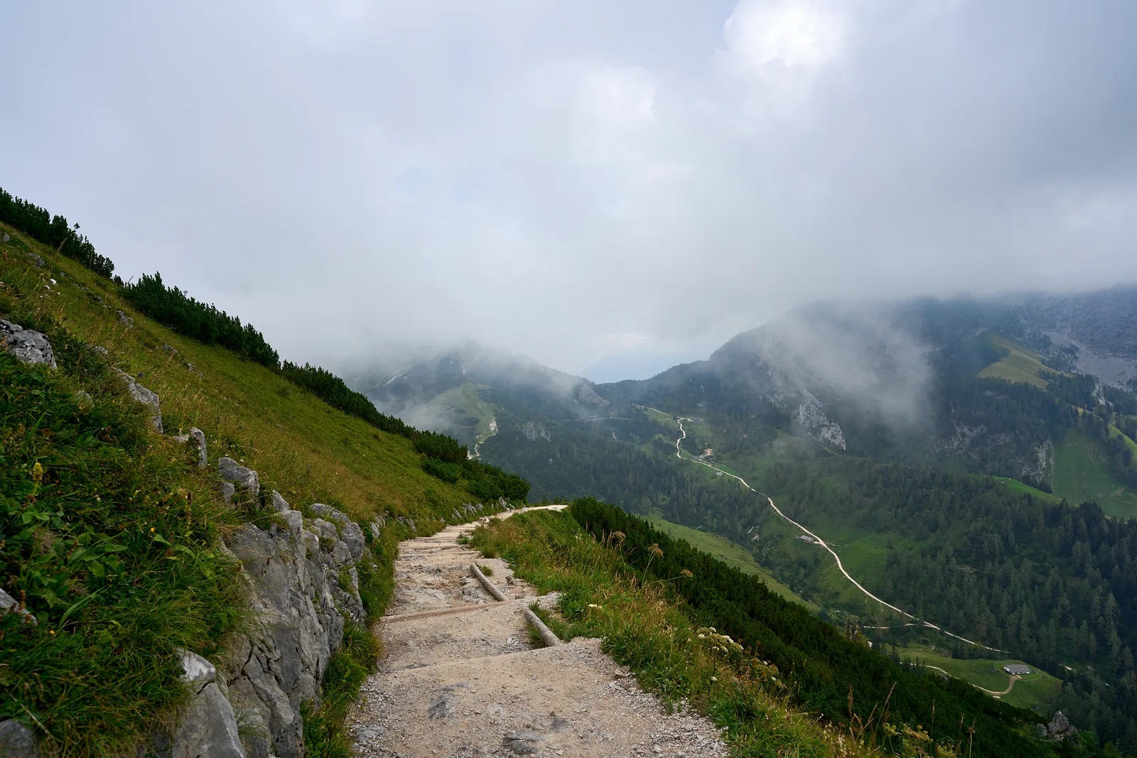 Wanderweg auf dem Jenner bei Schönau am Königssee