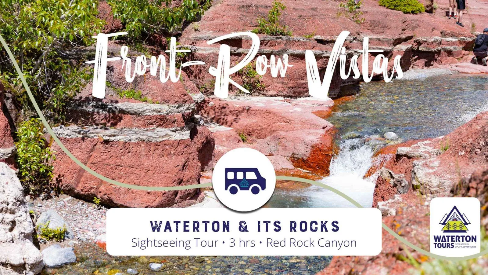 Angebotsfoto: Waterton: Red Rock Parkway im Van