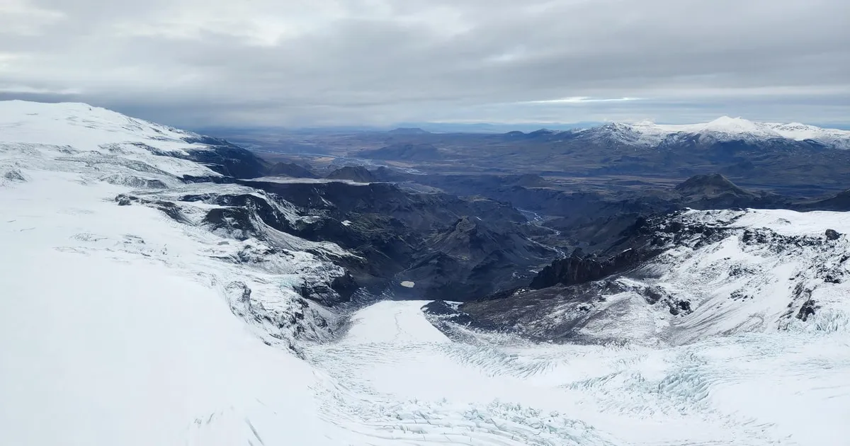 Angebotsfoto: Helikopterflug „Feuer und Eis“ mit Überflug über Þingvellir