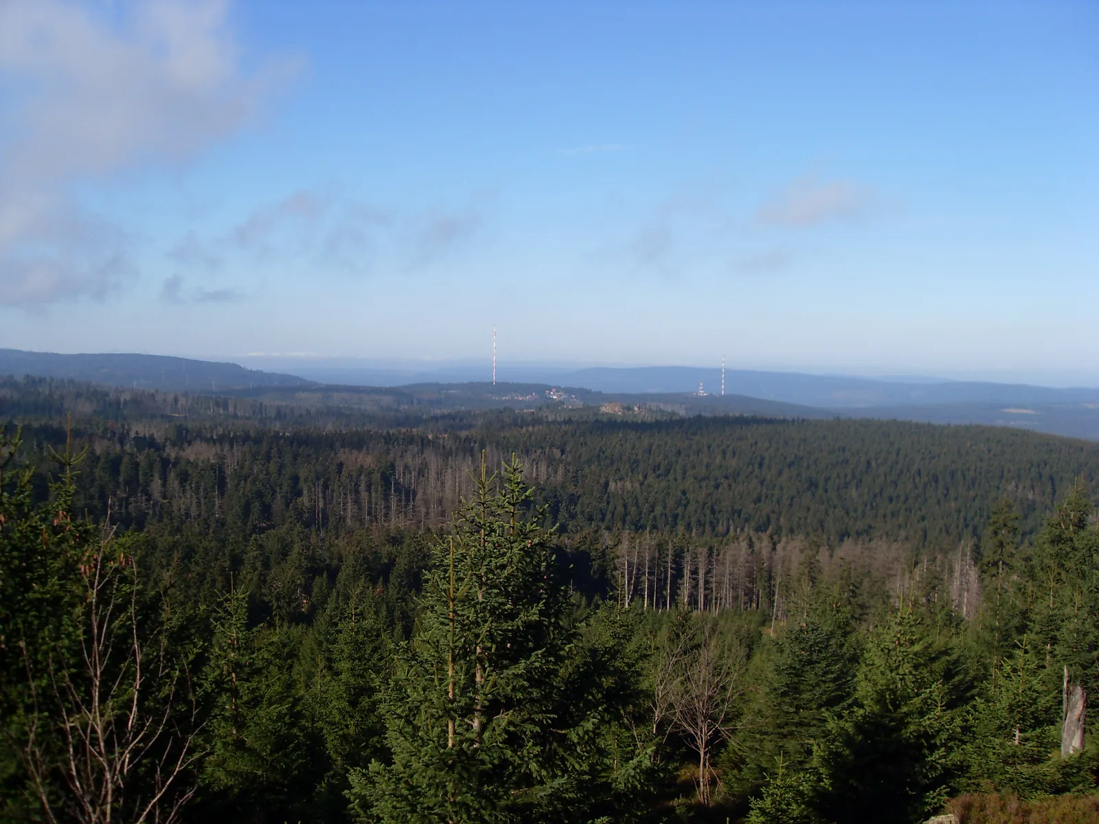 Blick vom Goetheweg zurück nach Torfhaus