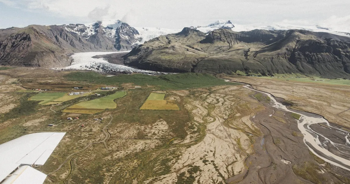 Angebotsfoto: Rundflug ab Skaftafell über Skeiðarárjökull und Öræfajökull